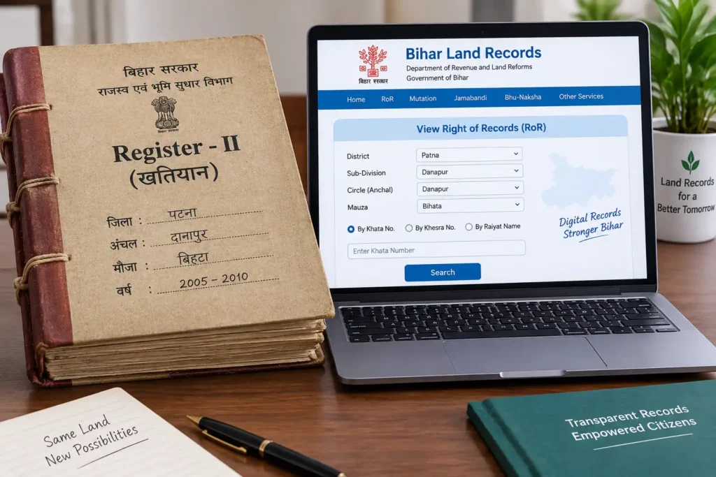 Jamabandi Panji Bihar Register 2