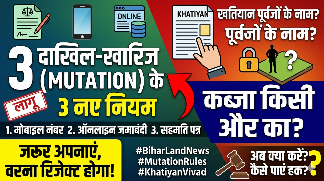 Bihar Land Mutation New Rules 2026