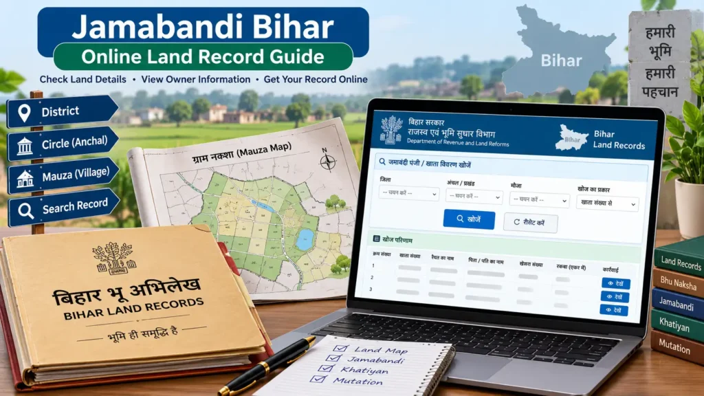 Jamabandi Bihar online land record guide.